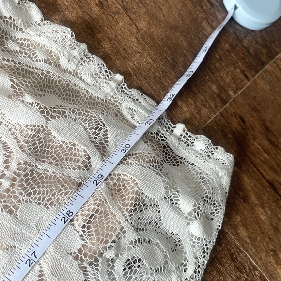 Charlotte Russe Lace V Neck Eyelet Mini Dress - Picture 8 of 8